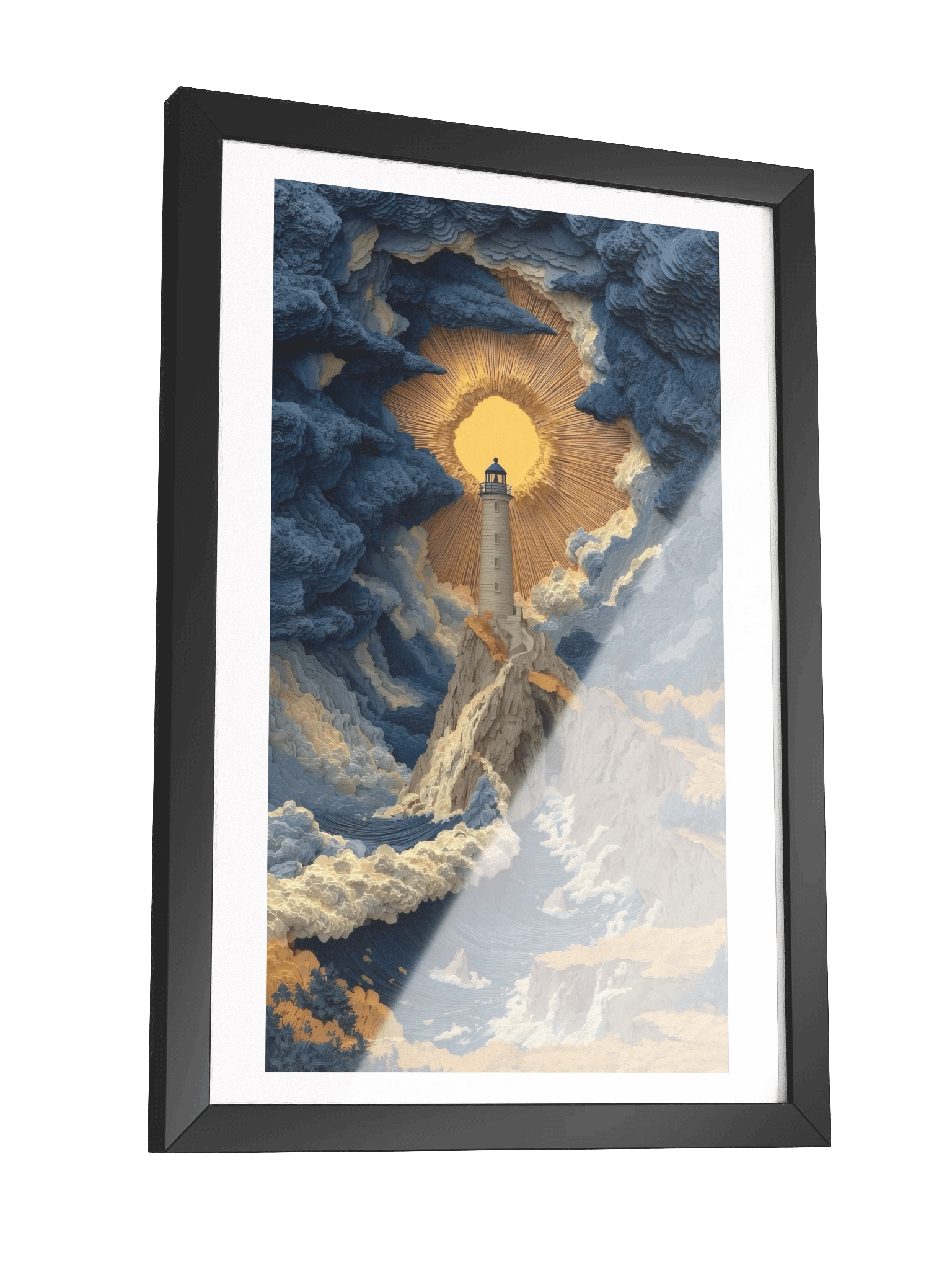 Framed Print - 'Lighthouse in the Tempest' product image (3)