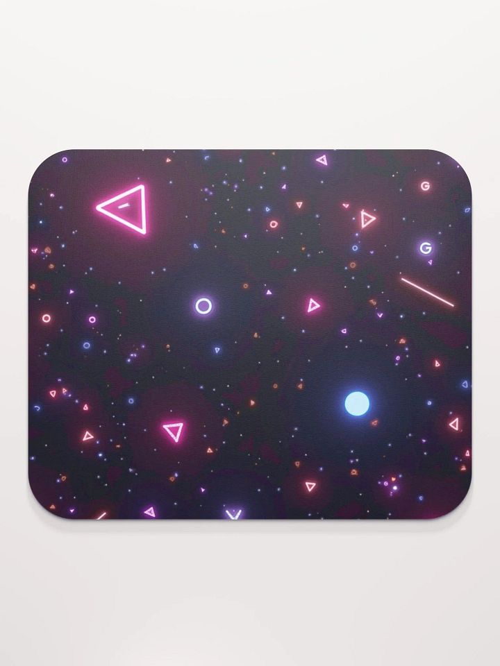 Neon Geometric Glow Mouse Pad product image (2)