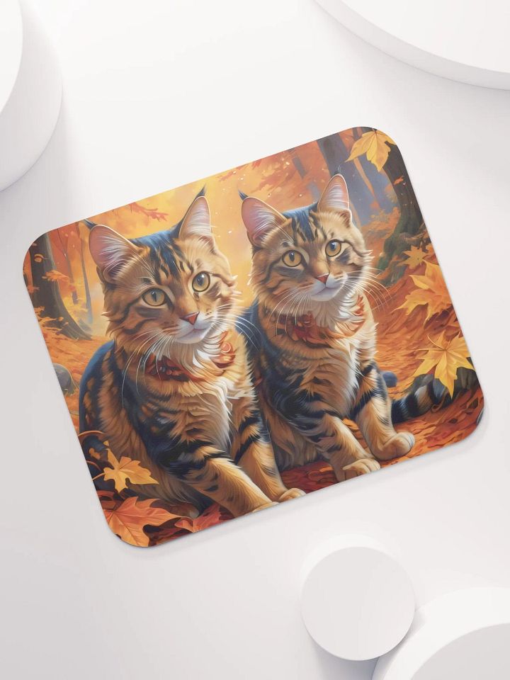 Autumn Feline Harmony Mouse Pad product image (1)
