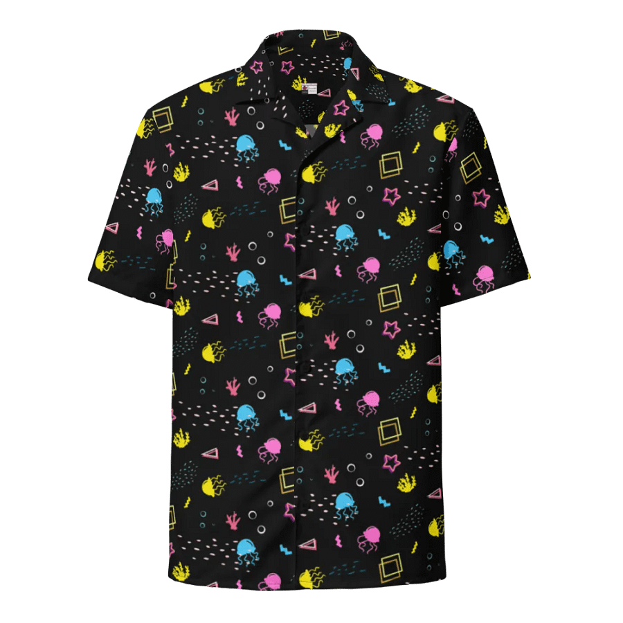Shifty Seas dark pattern button down shirt product image (2)
