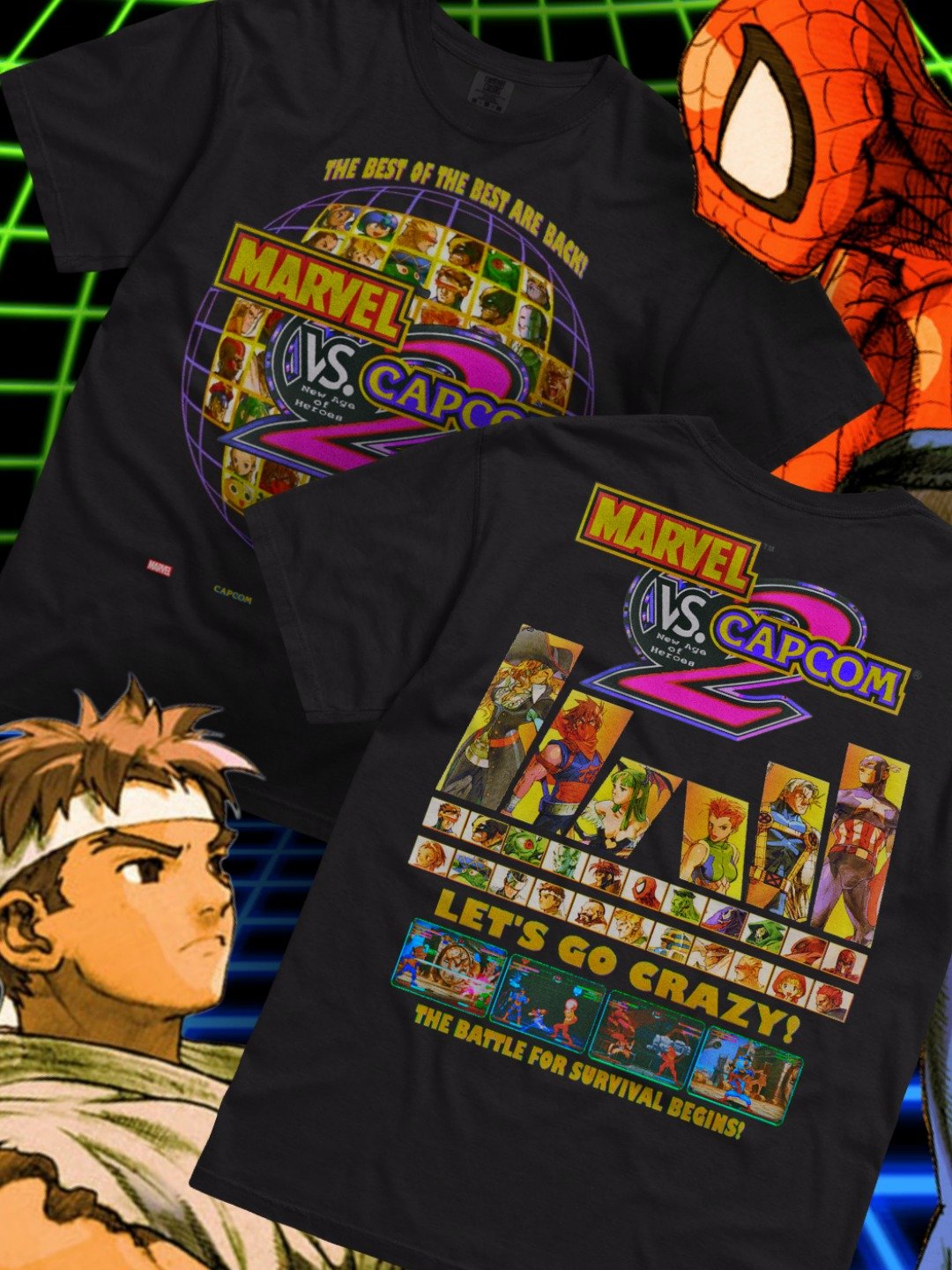 Marvel VS Capcom 2 Shirt (Front & Back Design) product image (1)