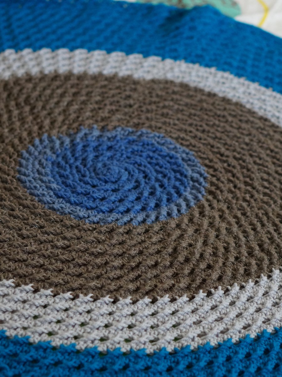Cross stitch round blanket pdf pattern product image (2)
