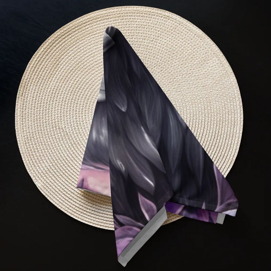 Premium Cloth Napkin Set: Under bird's mysterious gaze product image (4)