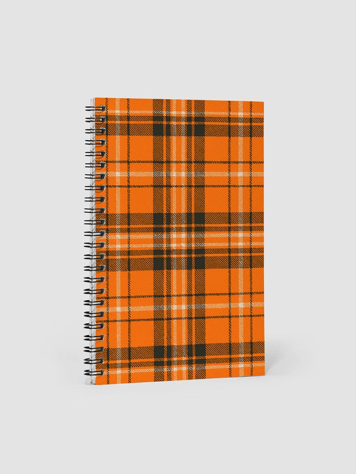 Orange Plaid Spiral Notebook product image (1)