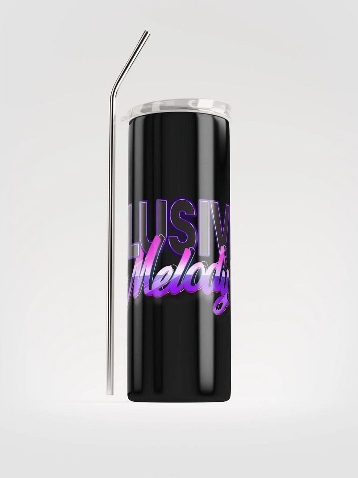Elusivemelody Logo Tumbler w/ Metal Straw product image (1)