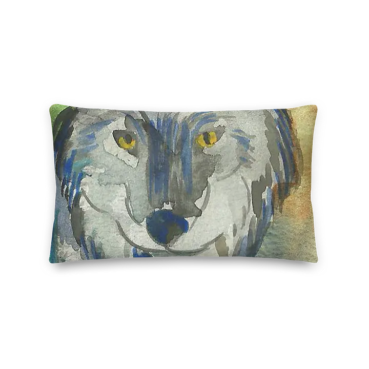 Gray Wolf Pillow product image (2)