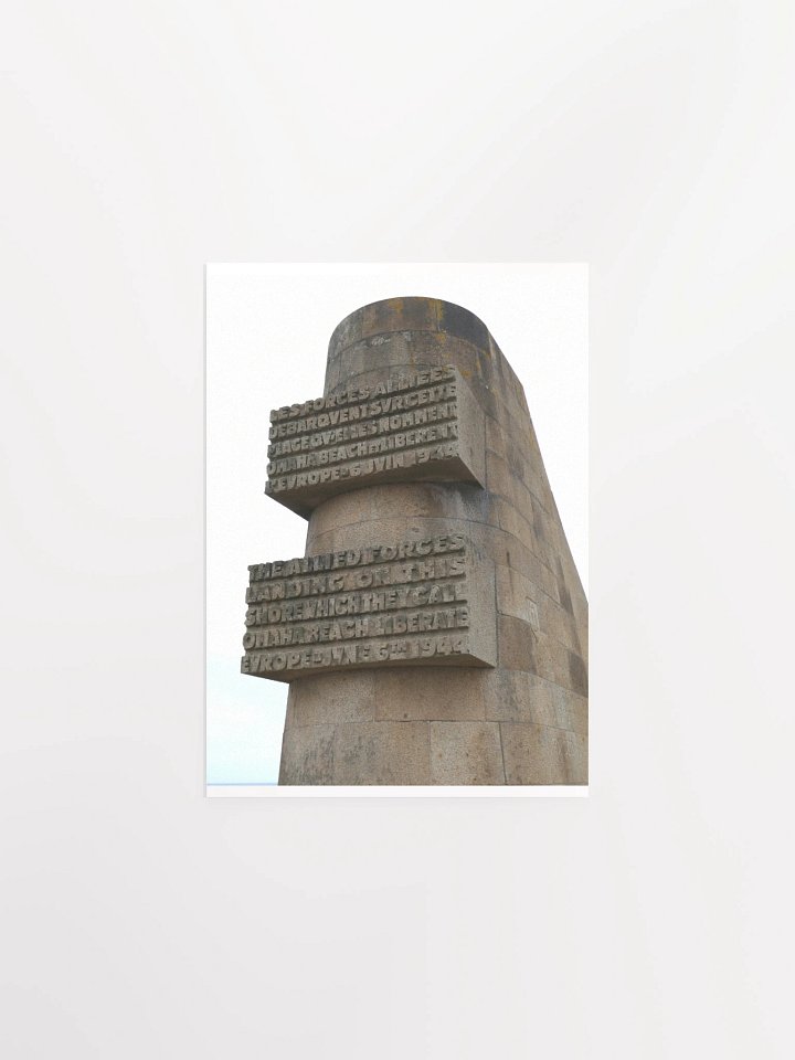 Normandy - Omaha Beach D-Day Monument - Print/Poster product image (1)