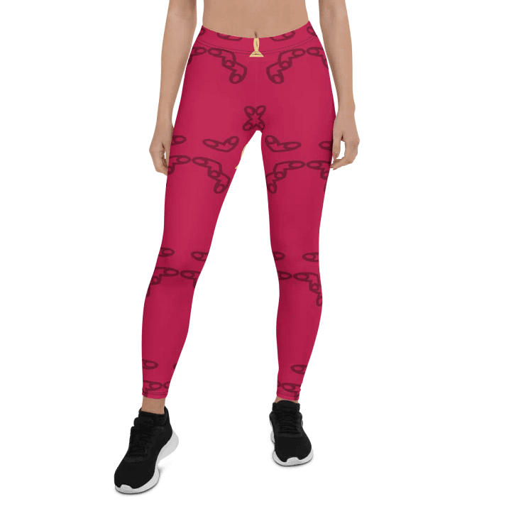 Geometric Floral Fusion Leggings product image (1)