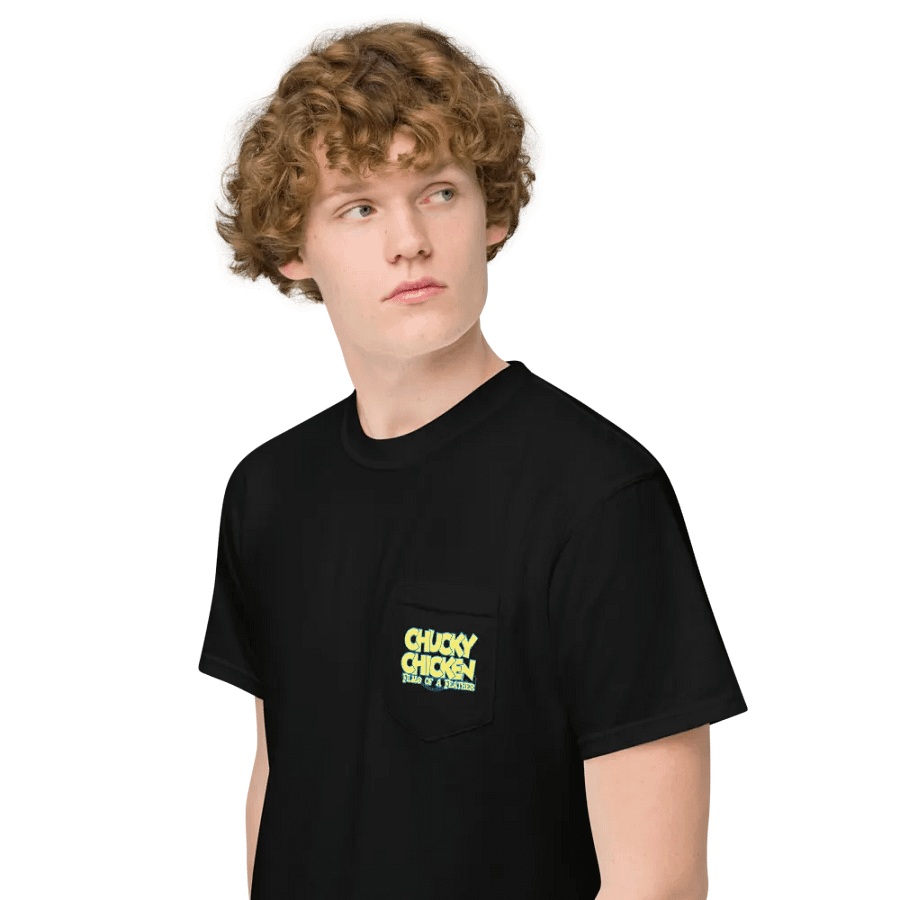 Chucky Chicken Films of a Feather Pocket Tee product image (12)