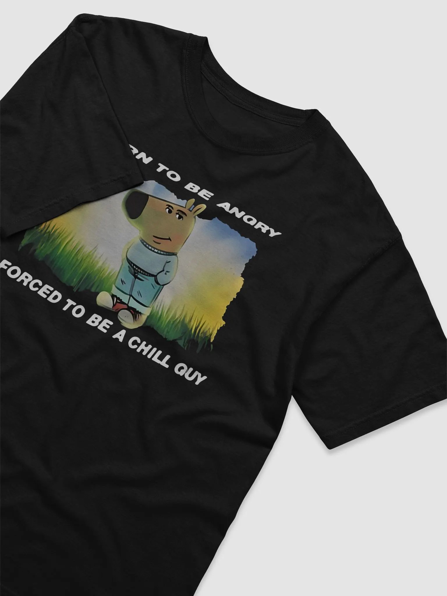 Born To Be Angry Forced To Be A Chill Guy Shirt product image (4)
