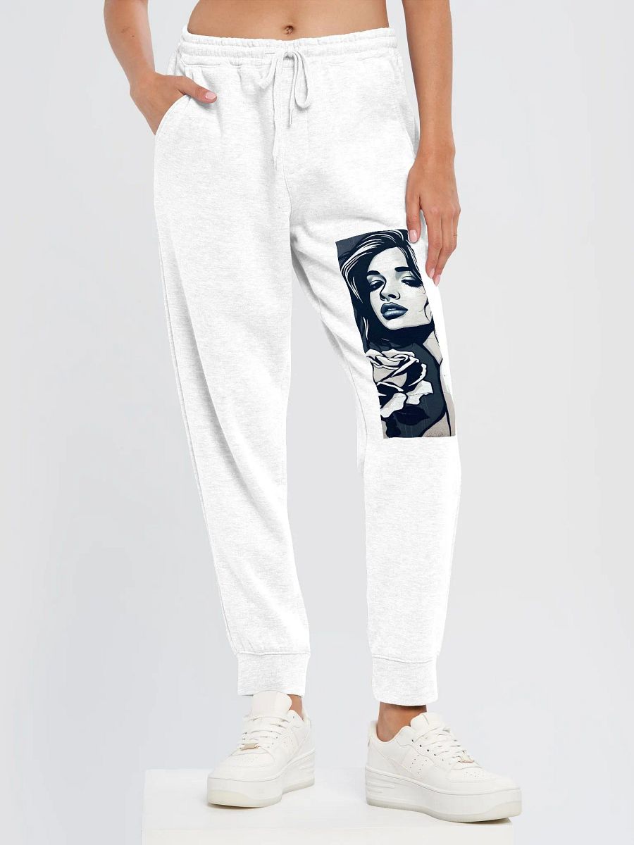 Rose-Adorned Femme Fleece Joggers product image (6)