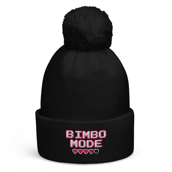 BIMBO MODE Heart Bar Poof Ball Beanie product image (1)