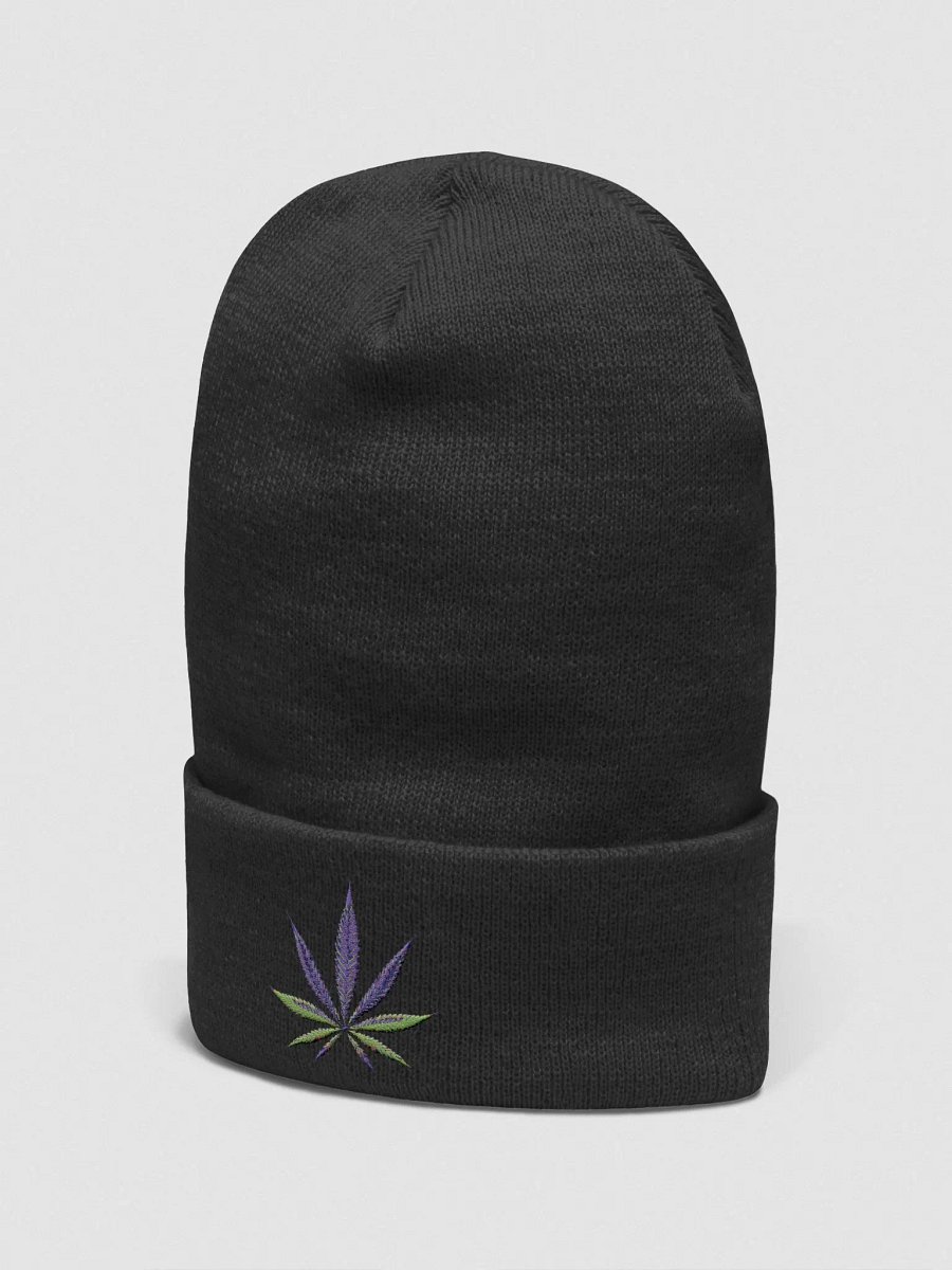 Purple and Green Leaf Beanie product image (2)