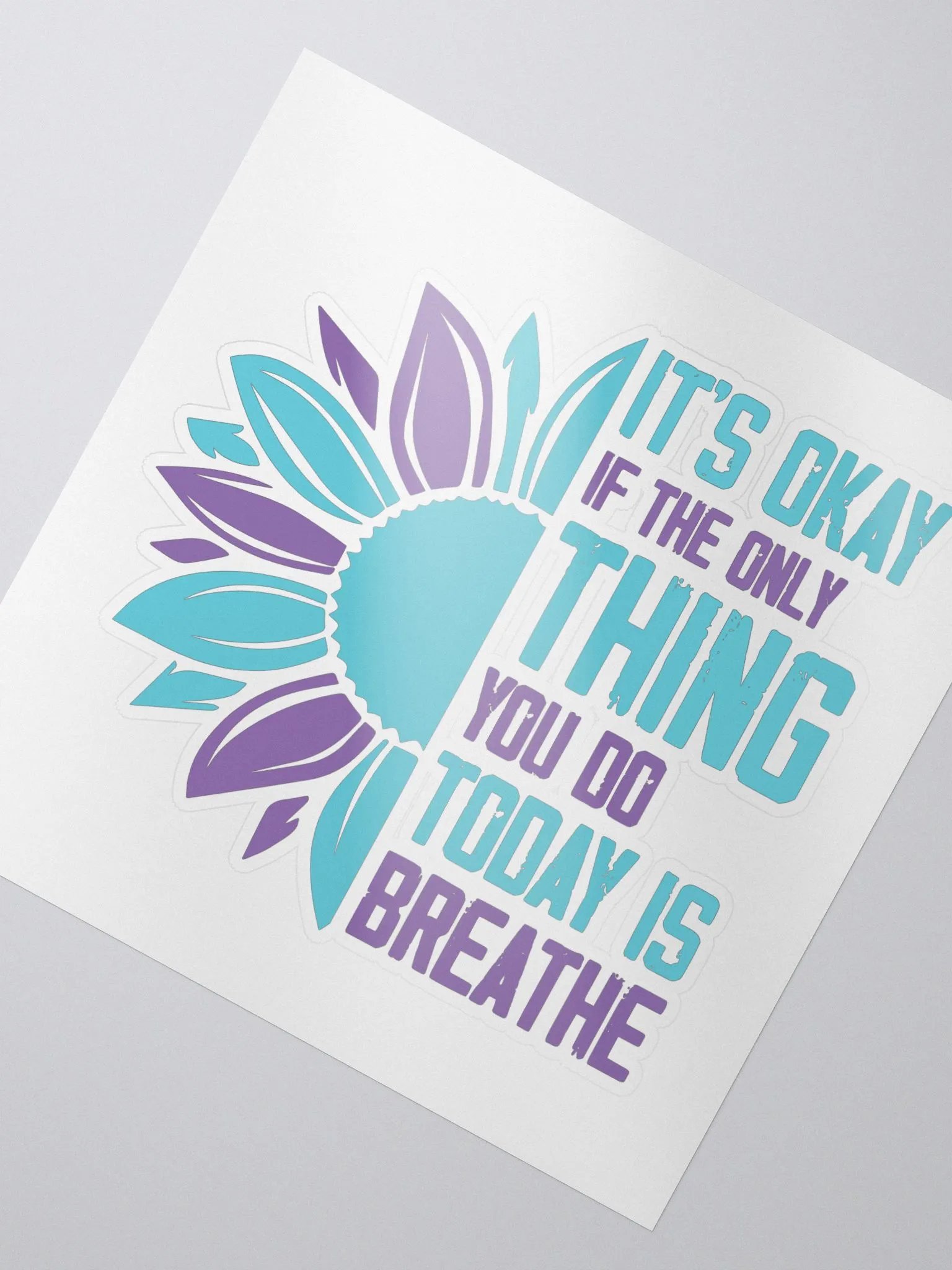 "Breathe" Kiss-Cut Sticker product image (2)