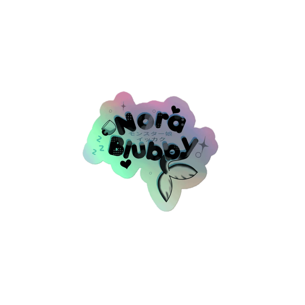 NoraBlubby halo logo sticker product image (11)