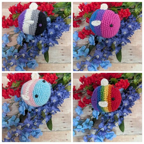 The Pride Bees are now available in my shop! Link can be found in my bio. More pride bees to come in August. 💜 #crochet #prid...