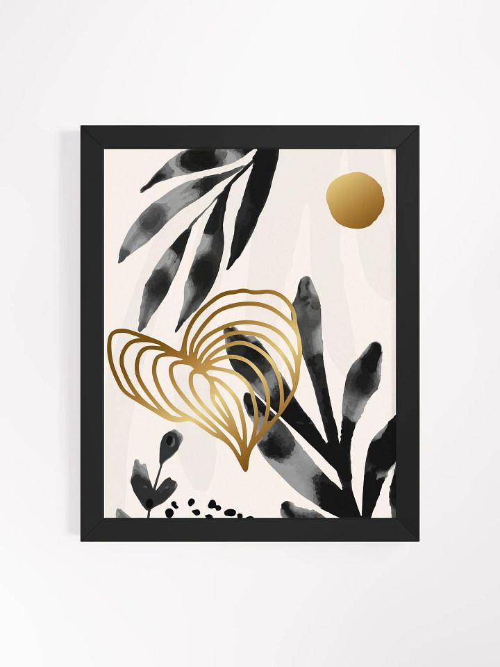Golden Botanical Bliss Framed Poster product image (10)