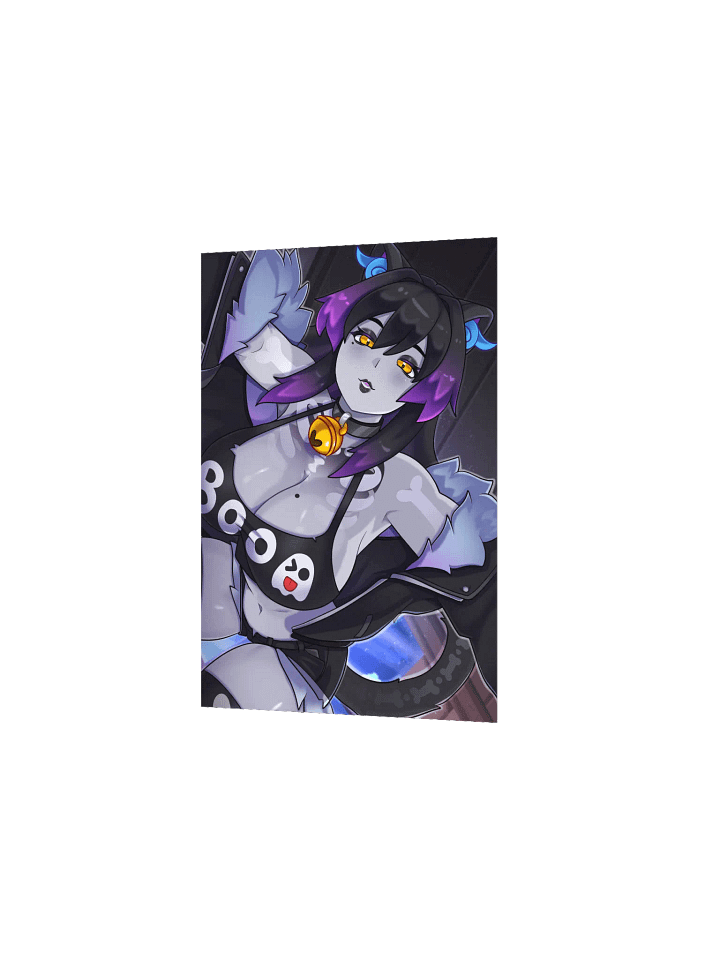 Mischievous 'Boo' Cat Matte Poster product image (2)