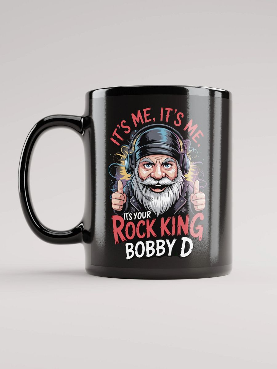 "It’s Me, It’s Me" Rock King Bobby D Gnome Mug – 11 oz Black Glossy product image (1)