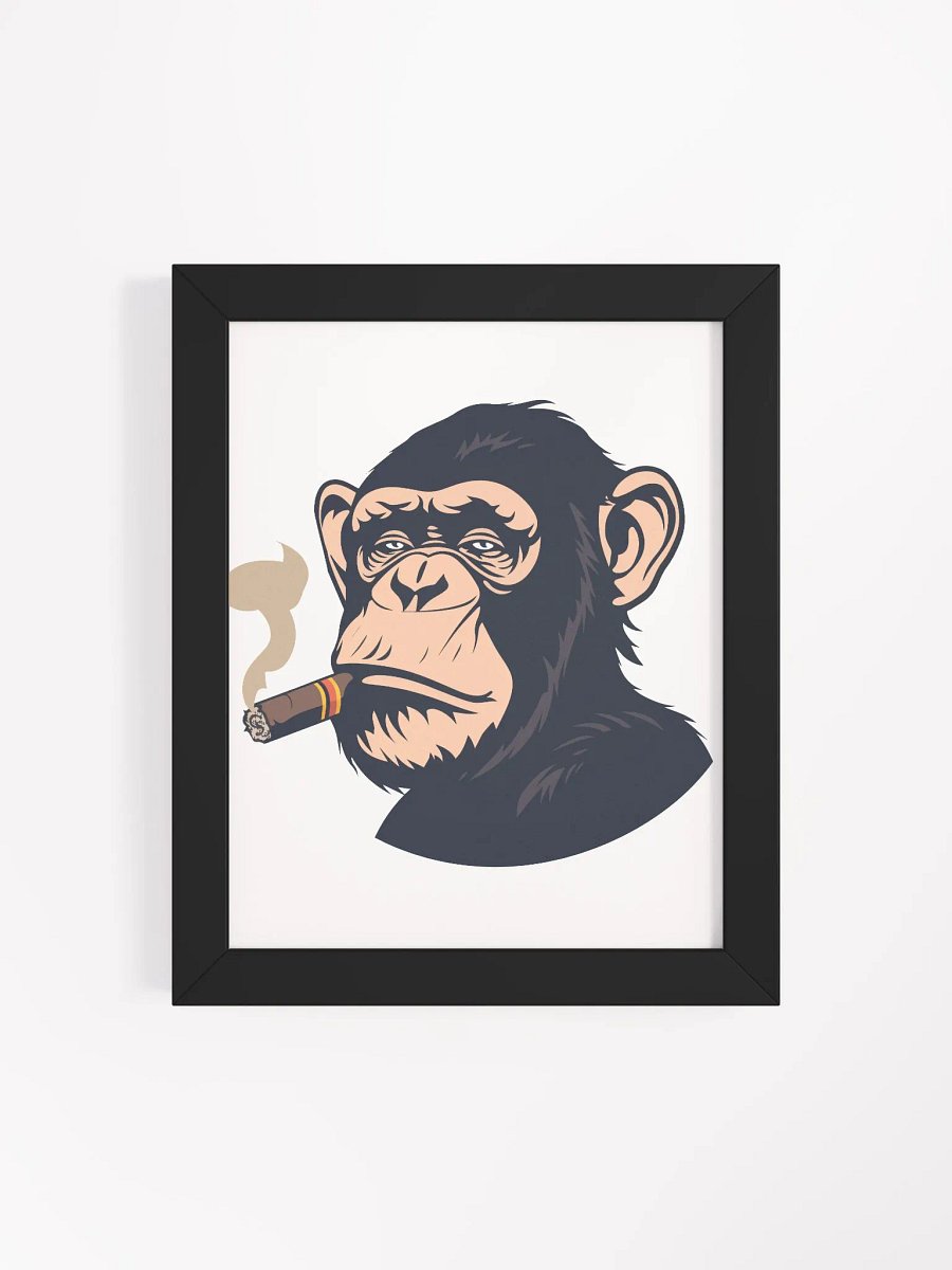 Badass Chimp - Framed Matte Poster product image (137)