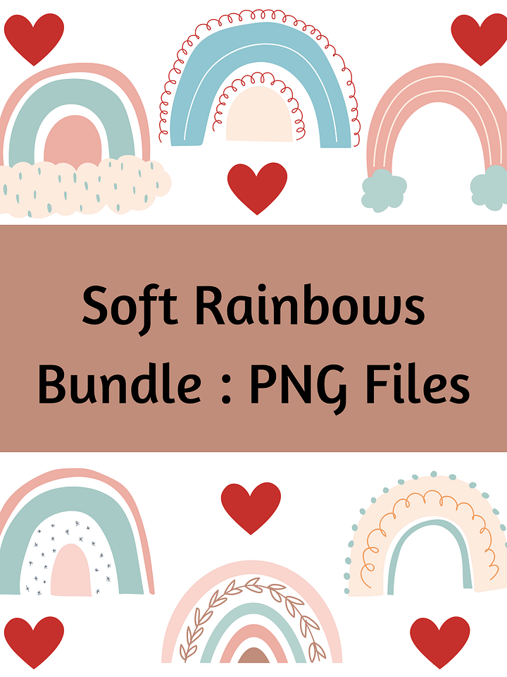 Soft Rainbows : Png files product image (1)