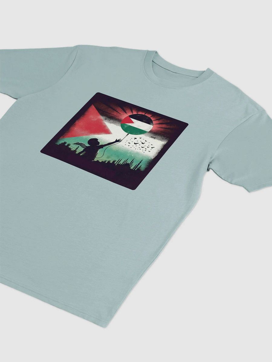 Palestinian Flag Balloon Silhouette Tee | Free Palestine AI Work product image (21)