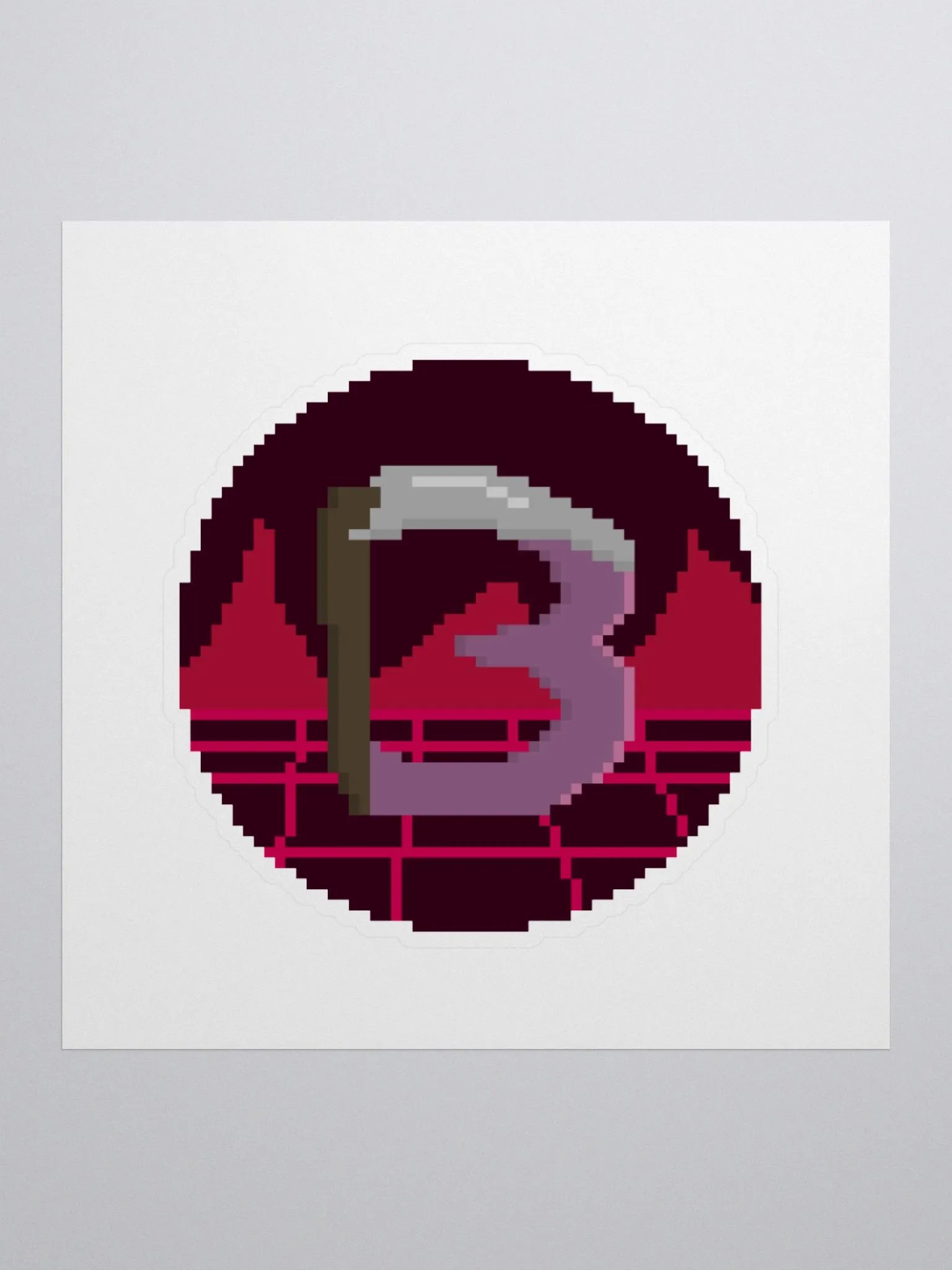 Scythe Harbingerofbeth Logo Sticker designed by Cassafrassarole product image (3)