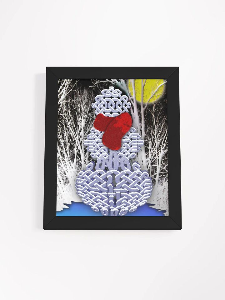 Celtic Knot Snowman Framed Poster product image (17)