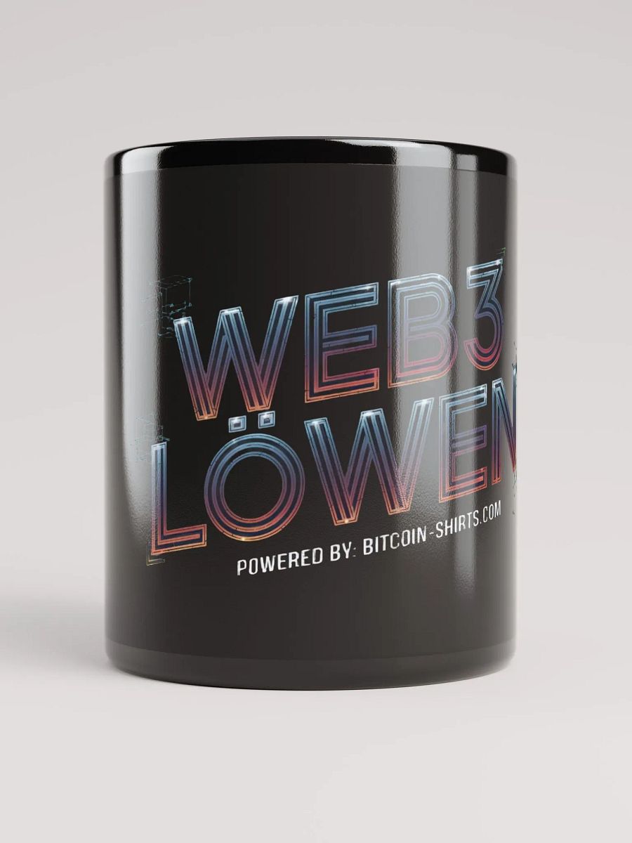 Web3 Löwen - Black Glossy Mug product image (1)