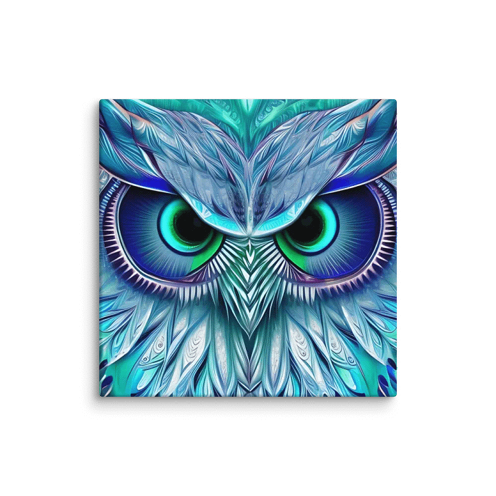 Fantasy Fractal Owl Art - v13 product image (1)