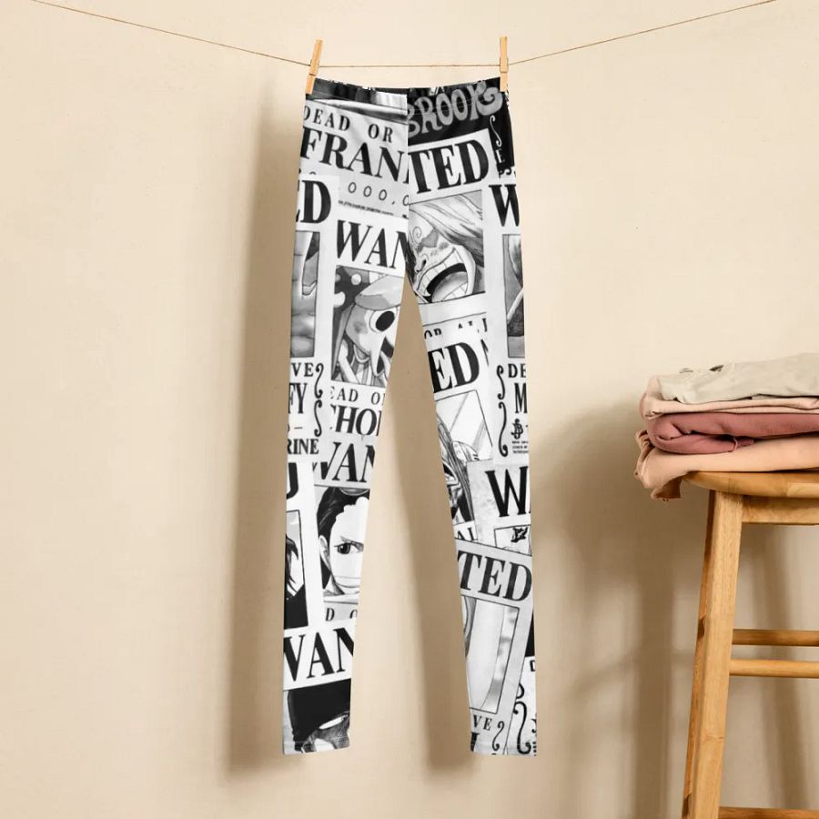 Kids Leggings – Wanted Poster Print for Bold & Adventurous Style product image (6)