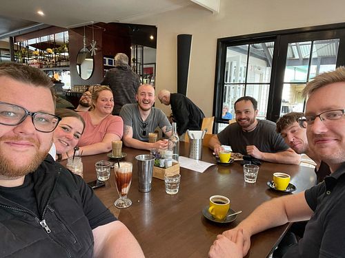 Breakfast after the wedding, ft @pookiebearofficial @yuddz_live @iamwelyn Immy, Bizzlesnaff and Best Man Sam 🥞