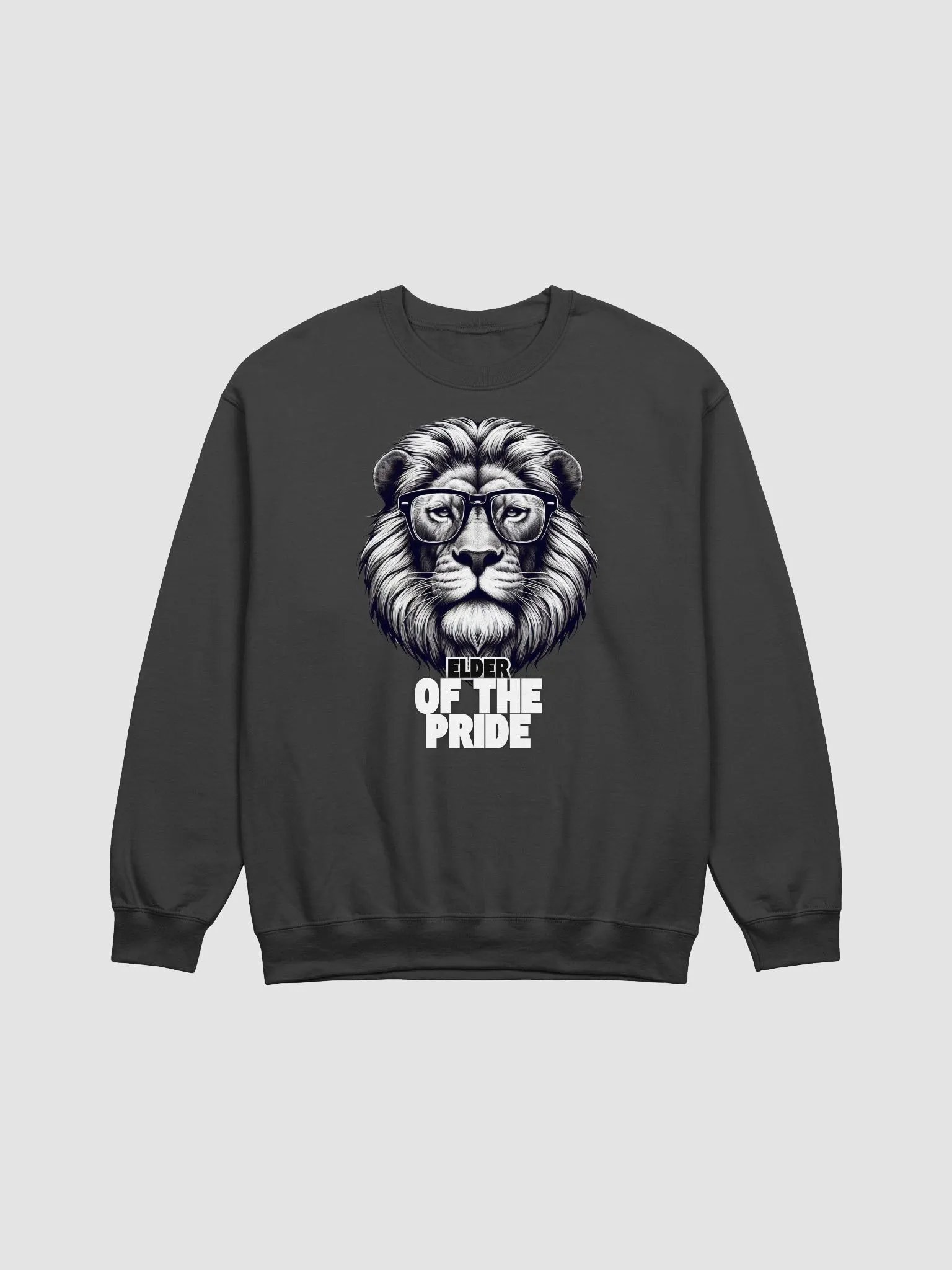 Elder of the Pride Lion Glasses Crewneck Sweatshirt product image (1)