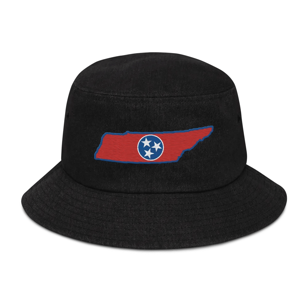 Tennessee Trio Embroidered Denim Bucket Hat product image (1)
