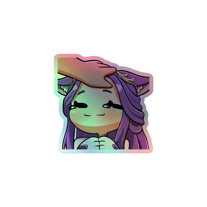 Lunarya Moonbright - HEADPAT - Holographic Sticker product image (1)