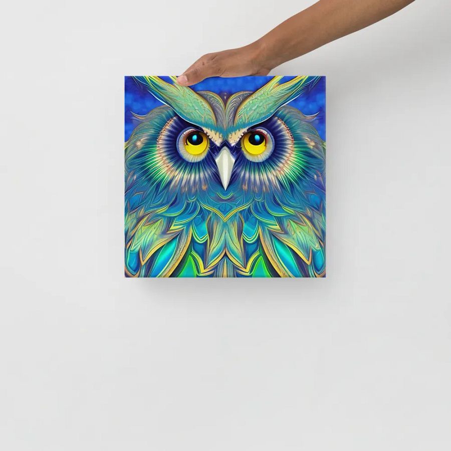 Fantasy Fractal Owl Art - v3 product image (11)