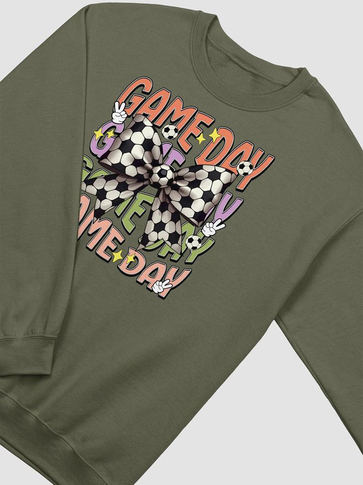 Game Day Bow Soccer Madness Crewneck Sweatshirt product image (10)