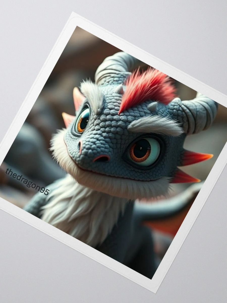 🐉 Flammie – Cute Dragon Sticker 🔥✨ product image (2)