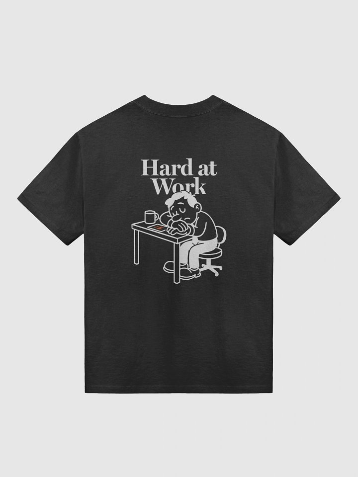 Hard at Work Oversized T-Shirt (Black) product image (2)