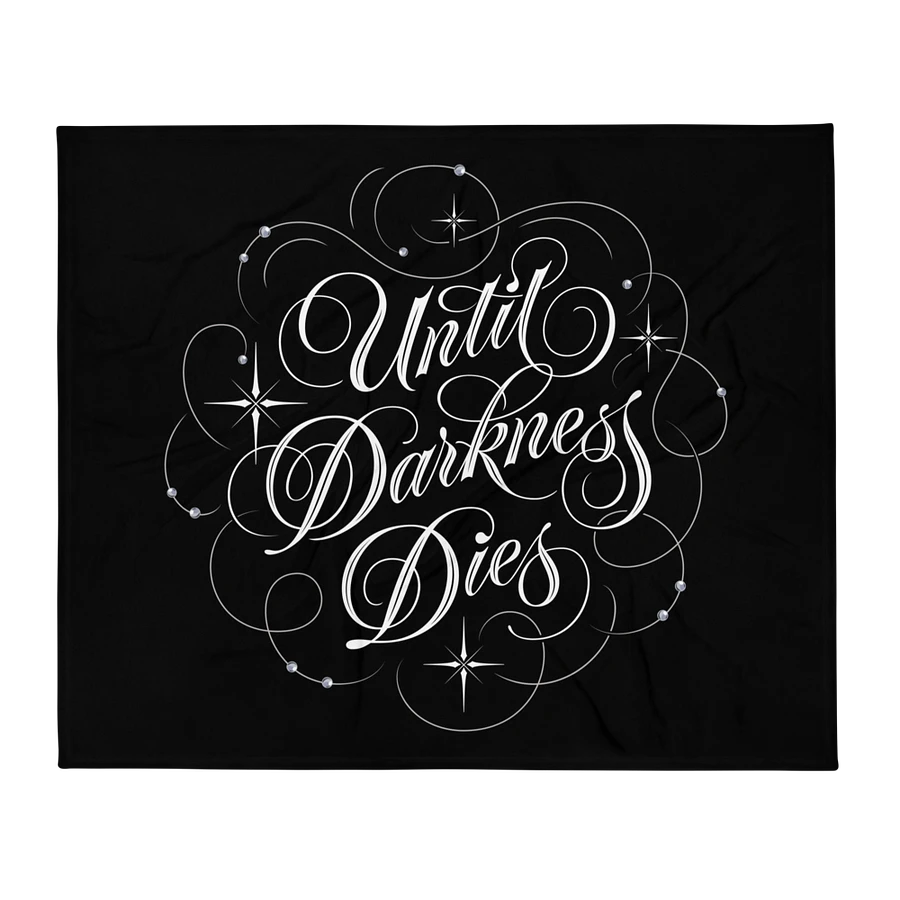 Until Darkness Dies (swirls design) Throw Blanket product image (3)