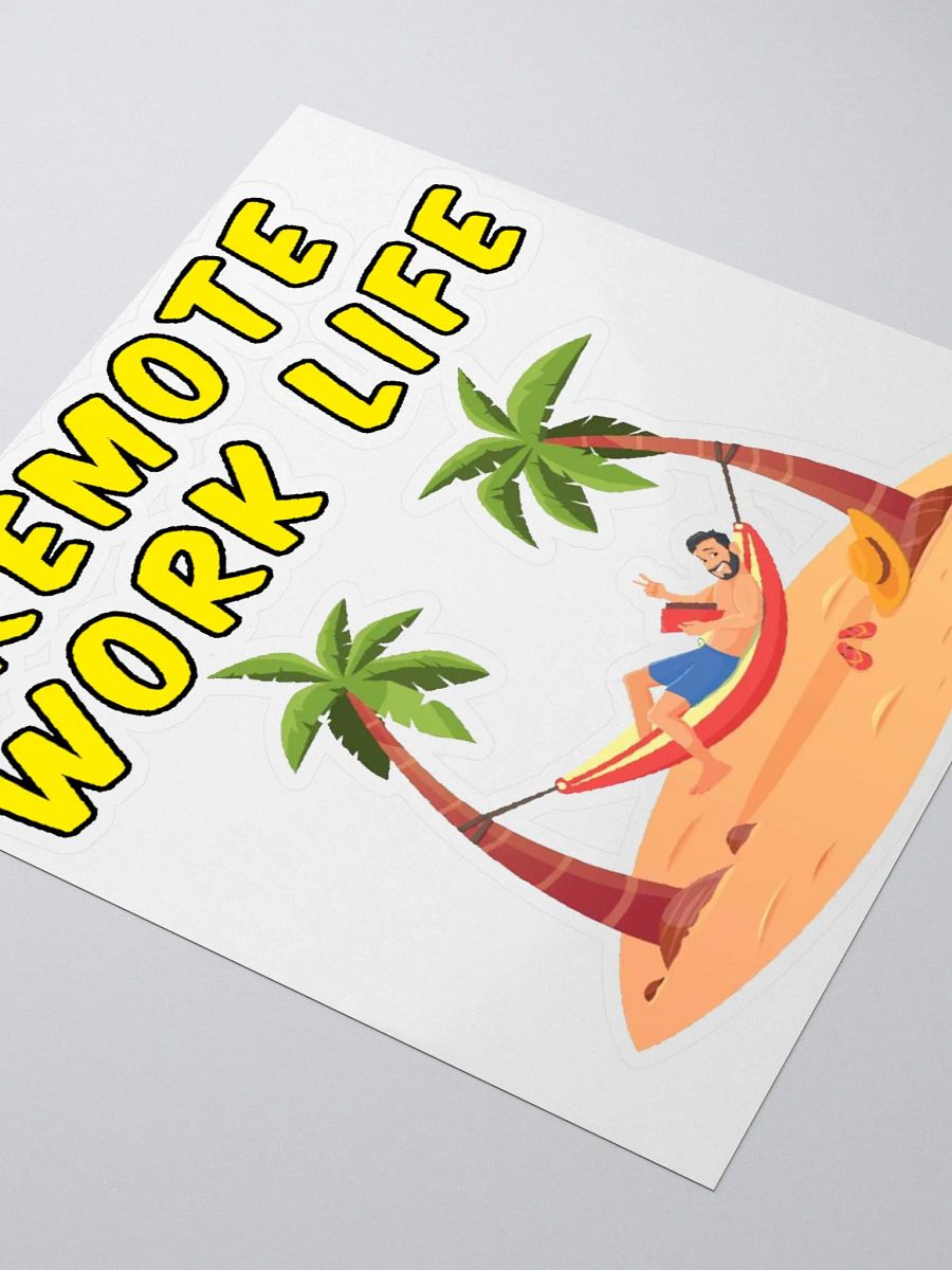 Remote Work Life Sticker product image (3)