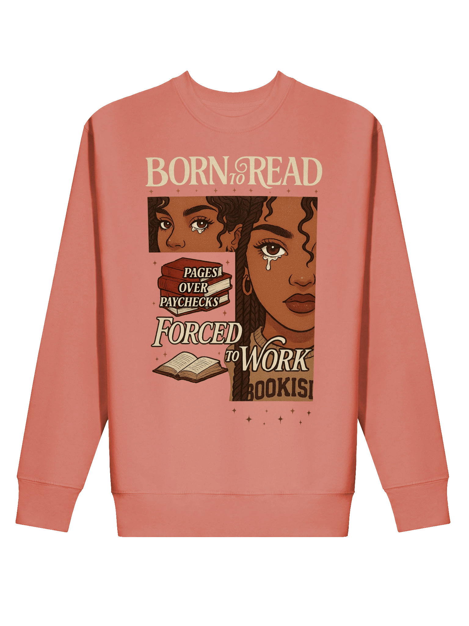 Born To Read Forced To Work Sweatshirt product image (2)