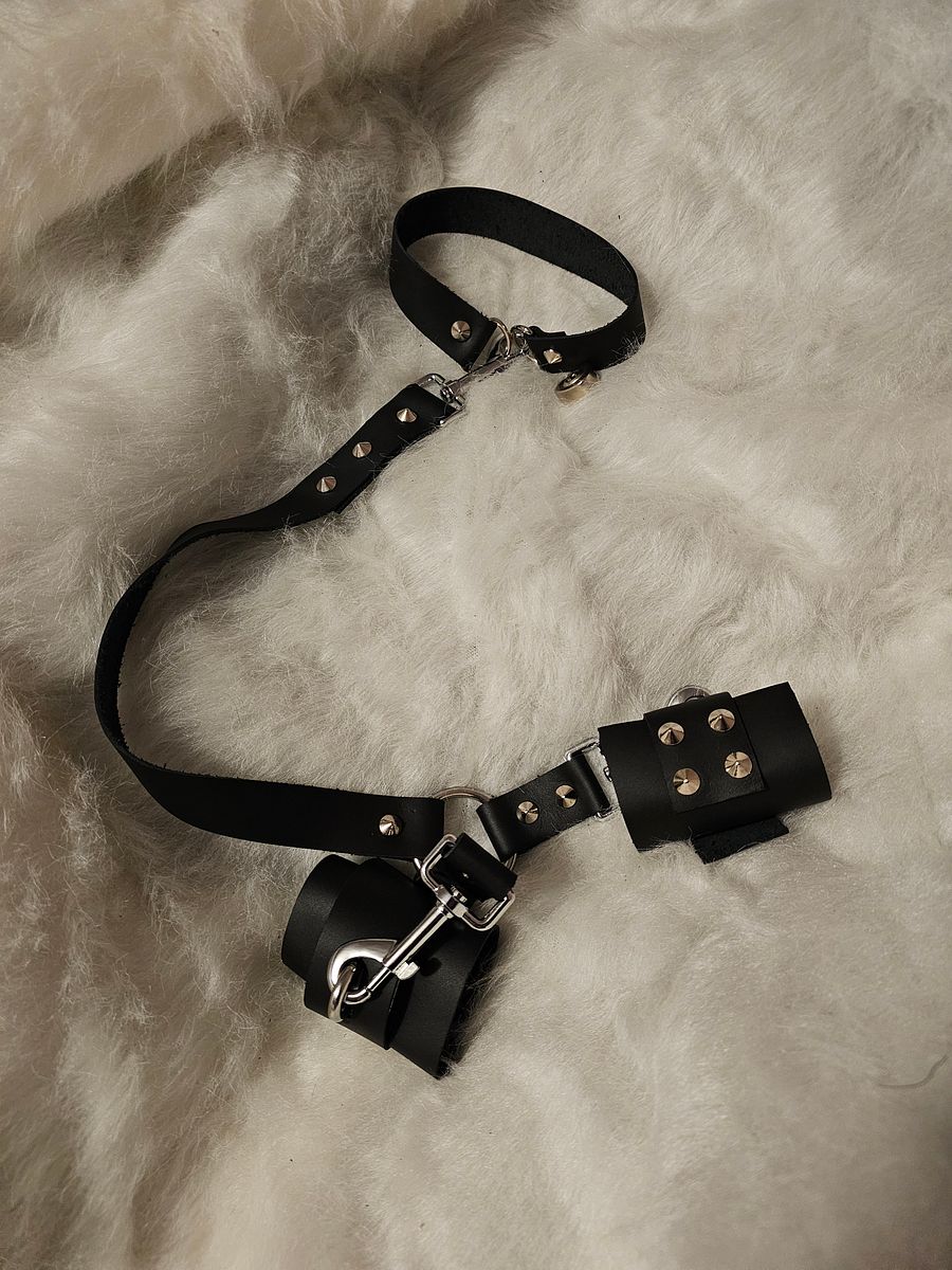 A Pair of Hand Crafted Leather Cuffs product image (8)