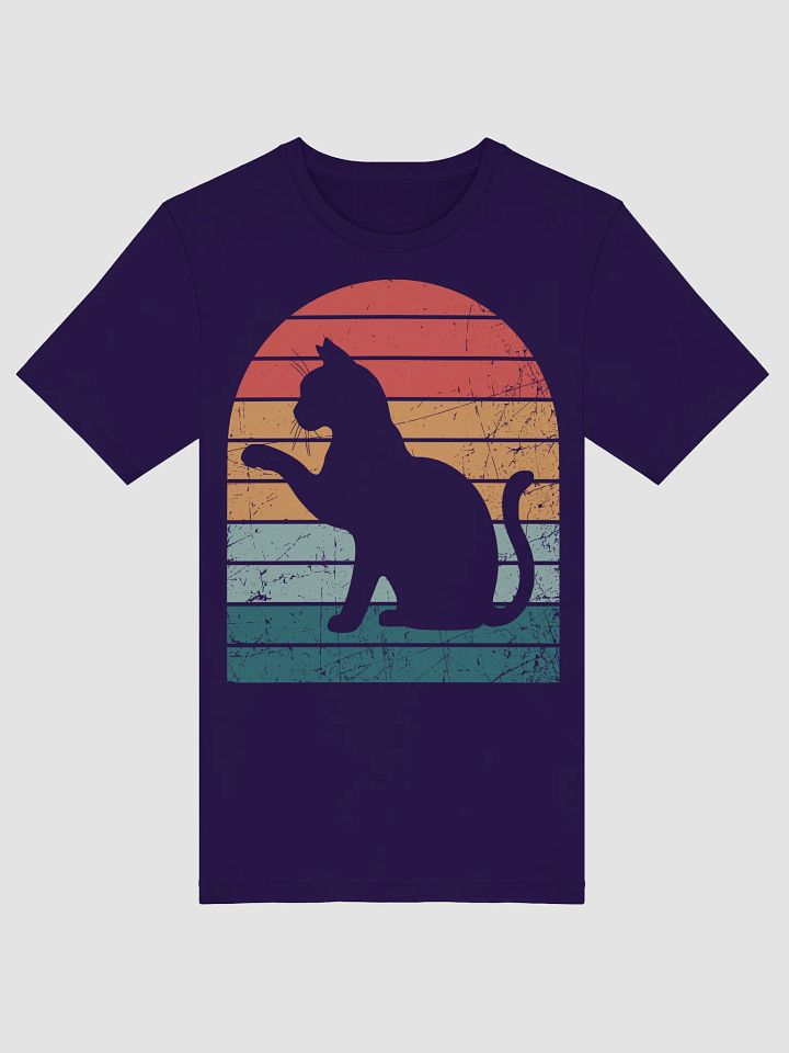 Retro Vintage Cat T-Shirt – Cool 70s Style Feline Tee for Cat Lovers product image (1)