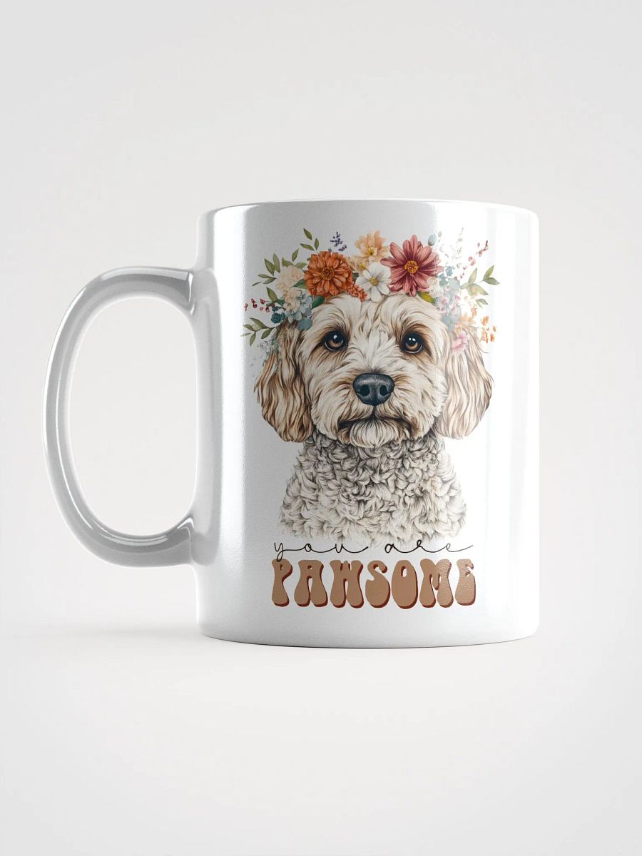 You are Pawsome Floral Crown Dog Mug product image (6)