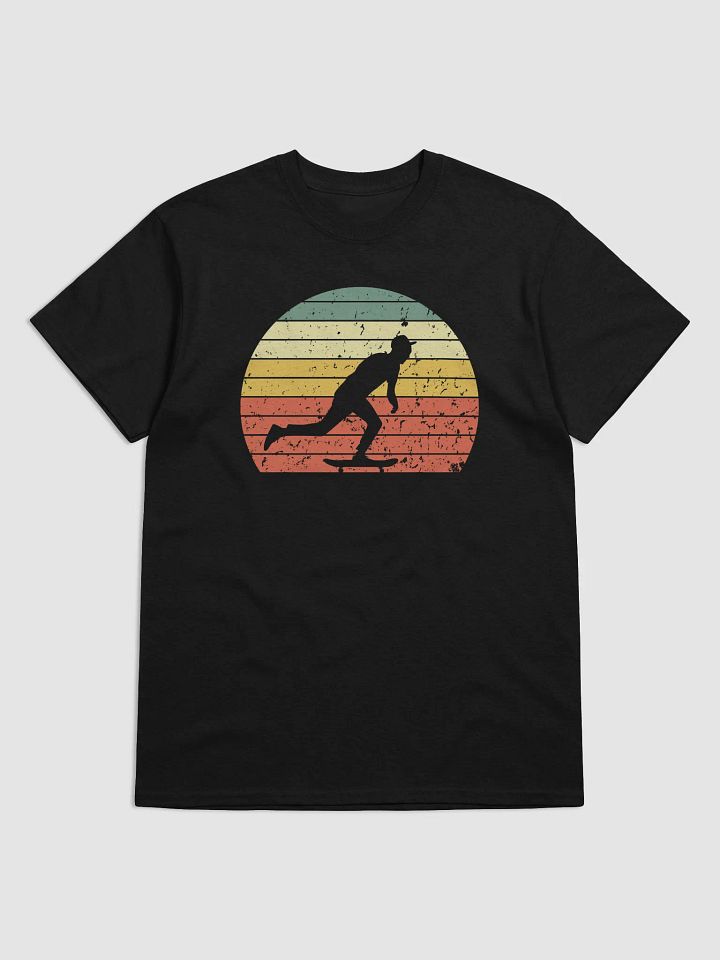 Retro sunset skater, Skateboarding t-shirt, Unisex product image (4)