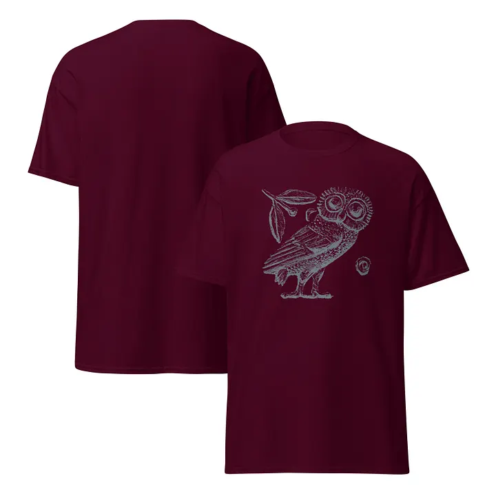 Athenian Owl Greek Tetradrachm Authentic Art circa 3rd Century BC, T-Shirt product image (7)