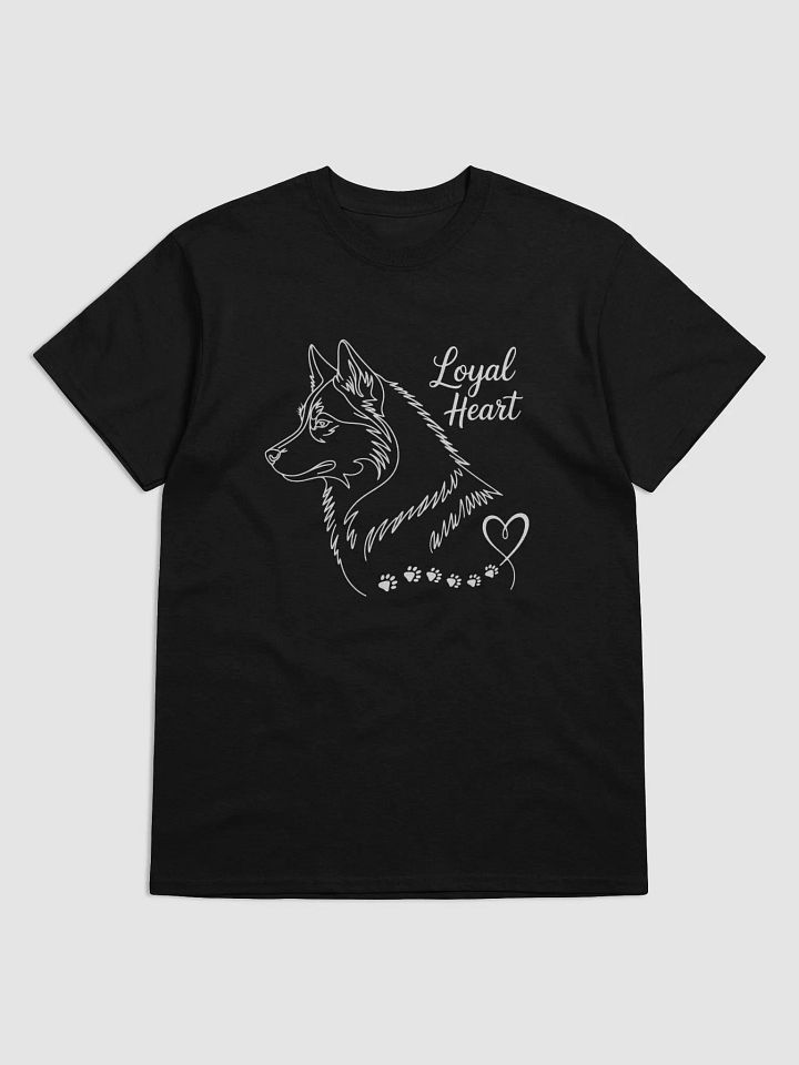 Loyal Heart Dog Line Drawing T-Shirt product image (8)