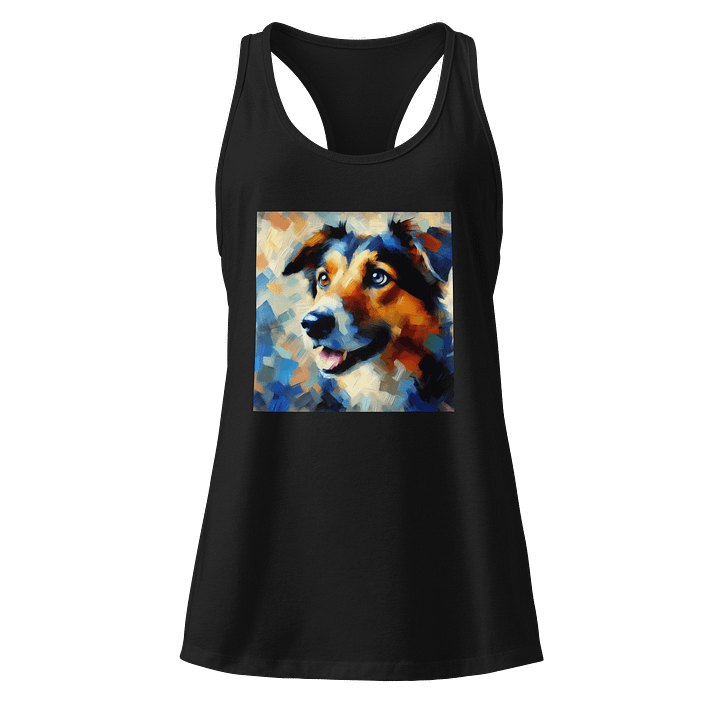 Vibrant Dog Abstract Women's Racerback Tank product image (1)