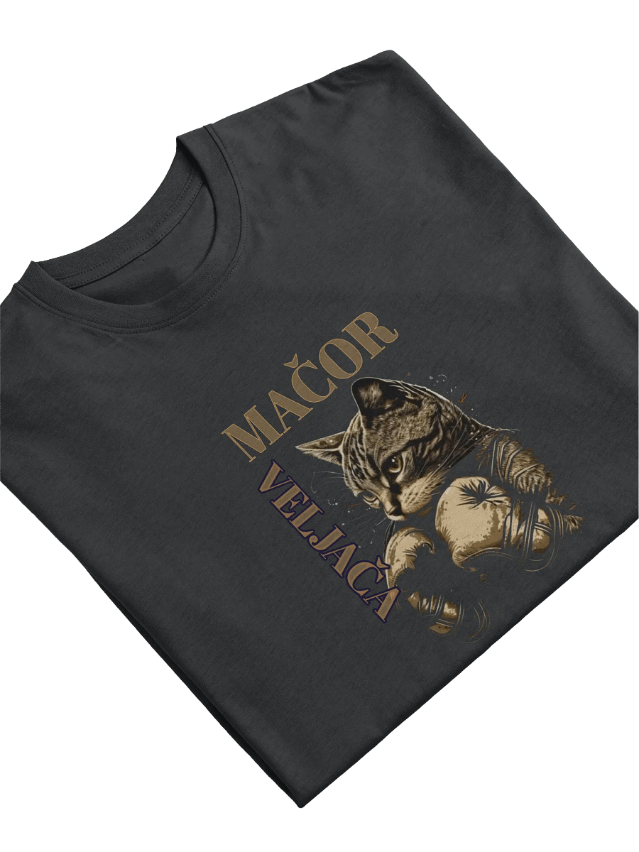 Mačor Veljača Boxing Cat Men's Tee product image (5)